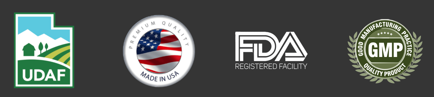 UDAF Registered, Made in USA, FDA Registered, cGMP Certified